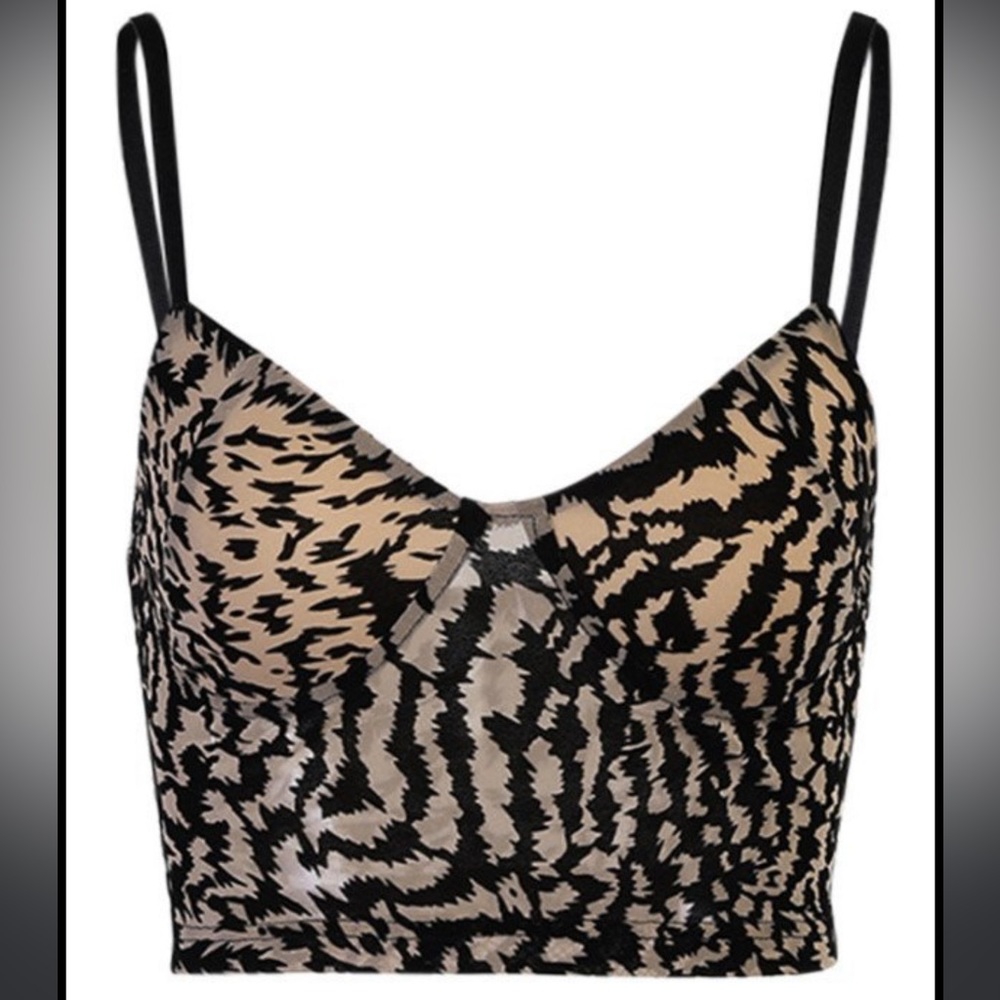 Beginning Boutique Zaya Cami Crop Top Tiger